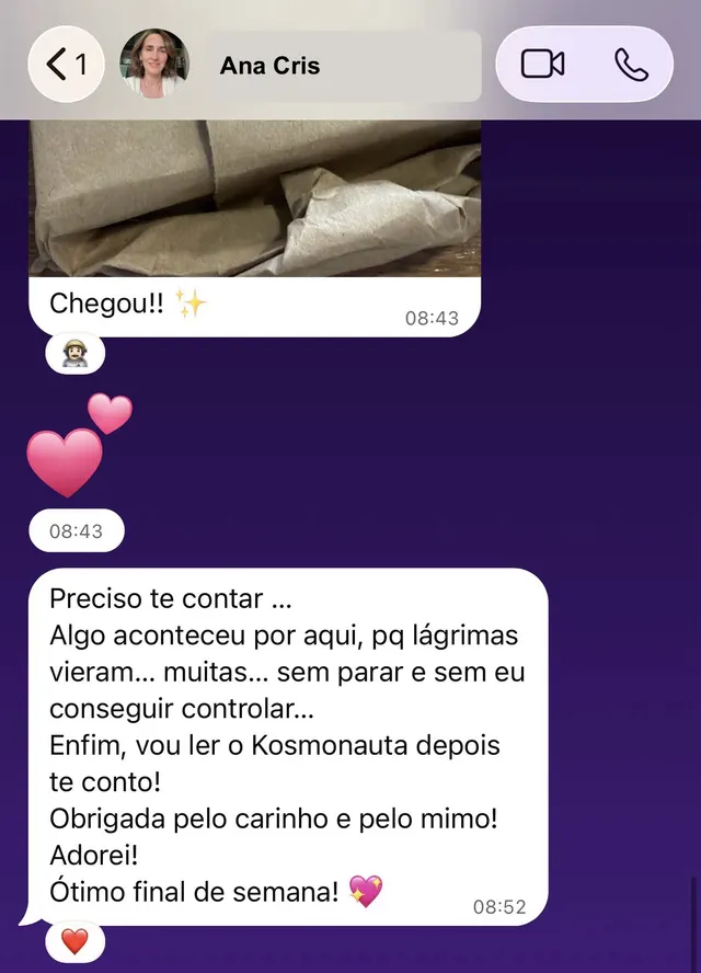 depoimento — Ana Cris: lágrimas vieram sem parar